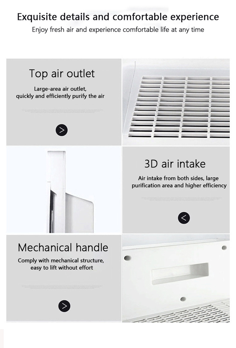 Household appliances negative ion indoor smoke removal PM2.5 brand custom wholesale air purifier