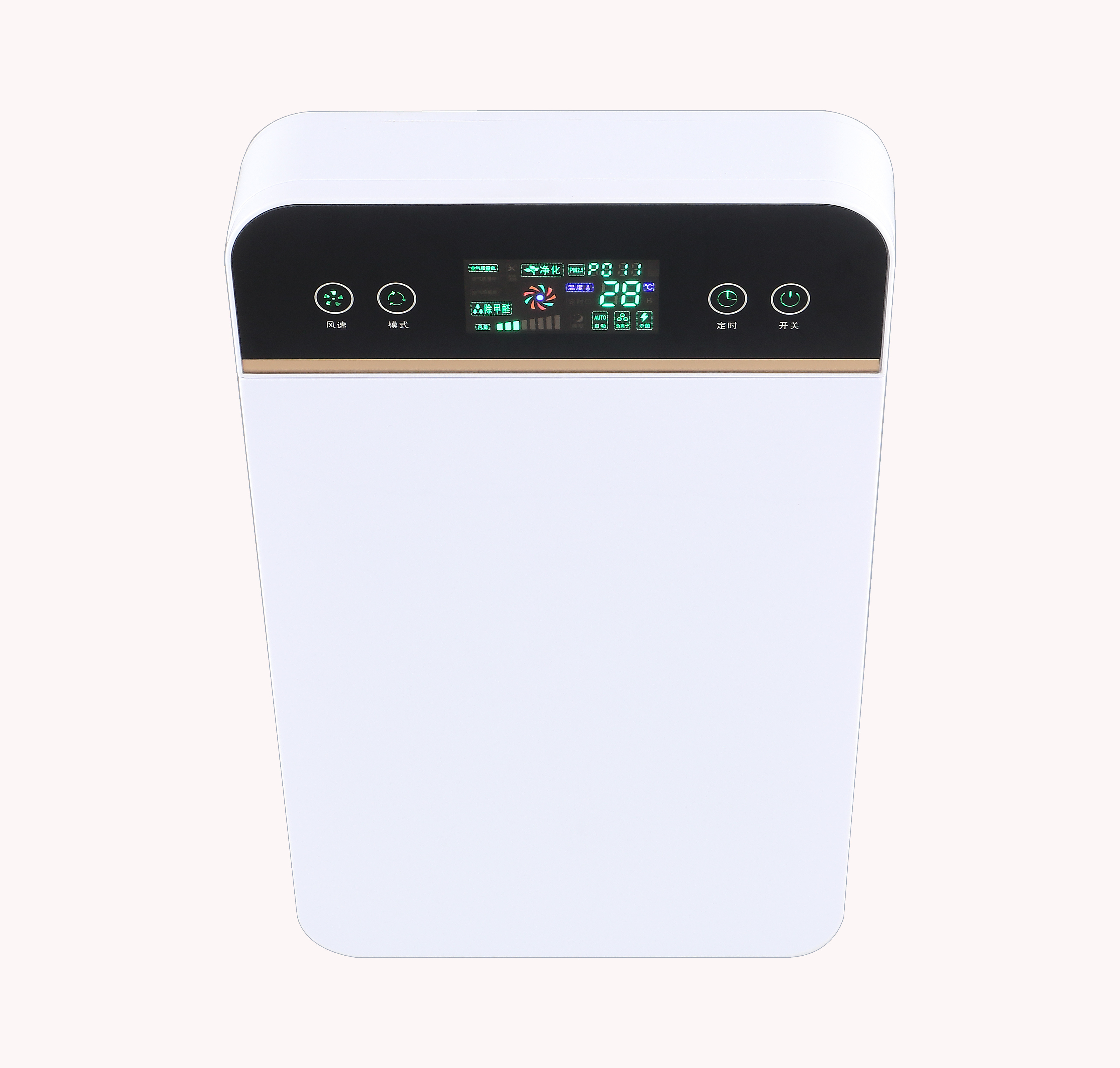 Intelligent Household Air Purifier Silent Portable Installation Formaldehyde Odor Second-Hand Smoke Removal PM2.5 Sterilization