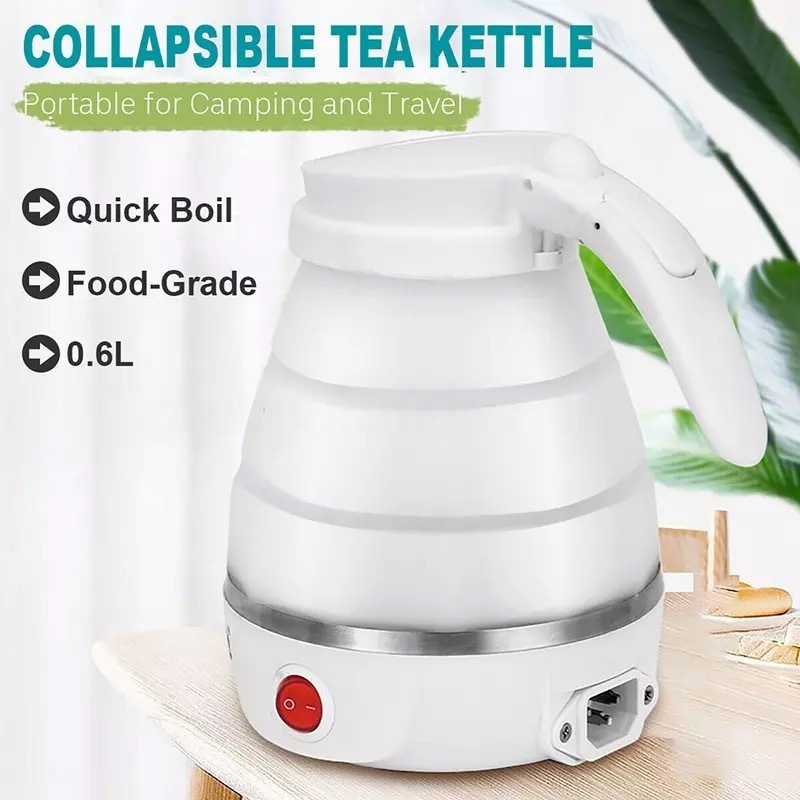 Travel foldable kettle Mini Folding Electric Collapsible 600w electric kettle folding mini electric kettle