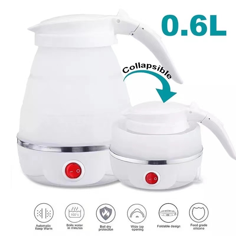 Travel foldable kettle Mini Folding Electric Collapsible 600w electric kettle folding mini electric kettle