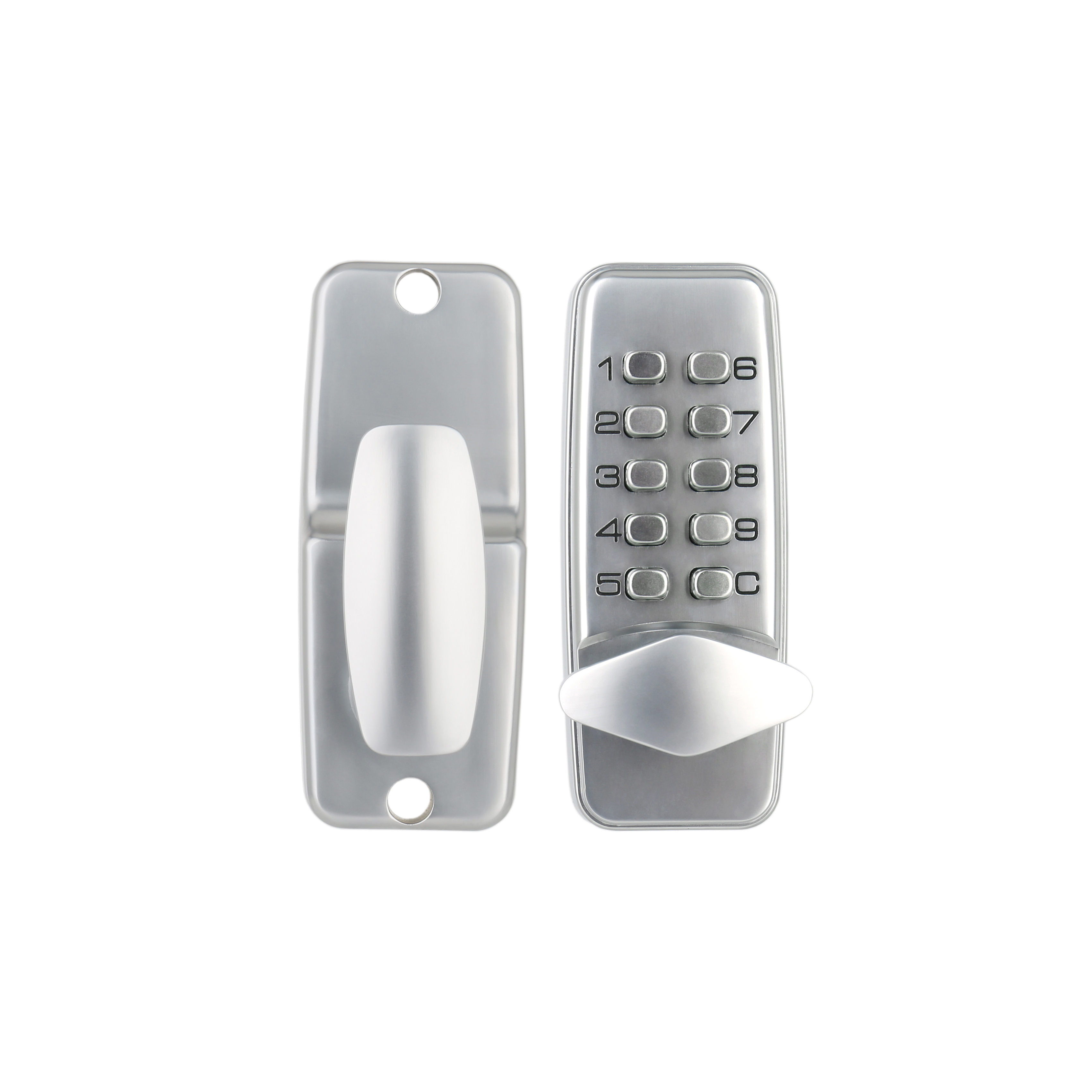 quality useless key double-sided password wrought iron door mechanical password button door lock