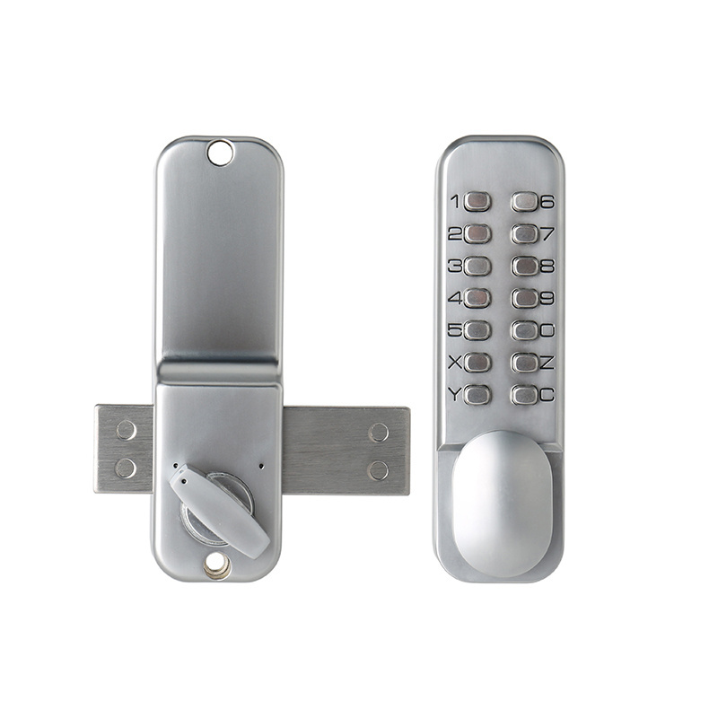 Outdoor Waterproof Mechanical Password Lock Security Square Latch 14 Button Courtyard Code Locks