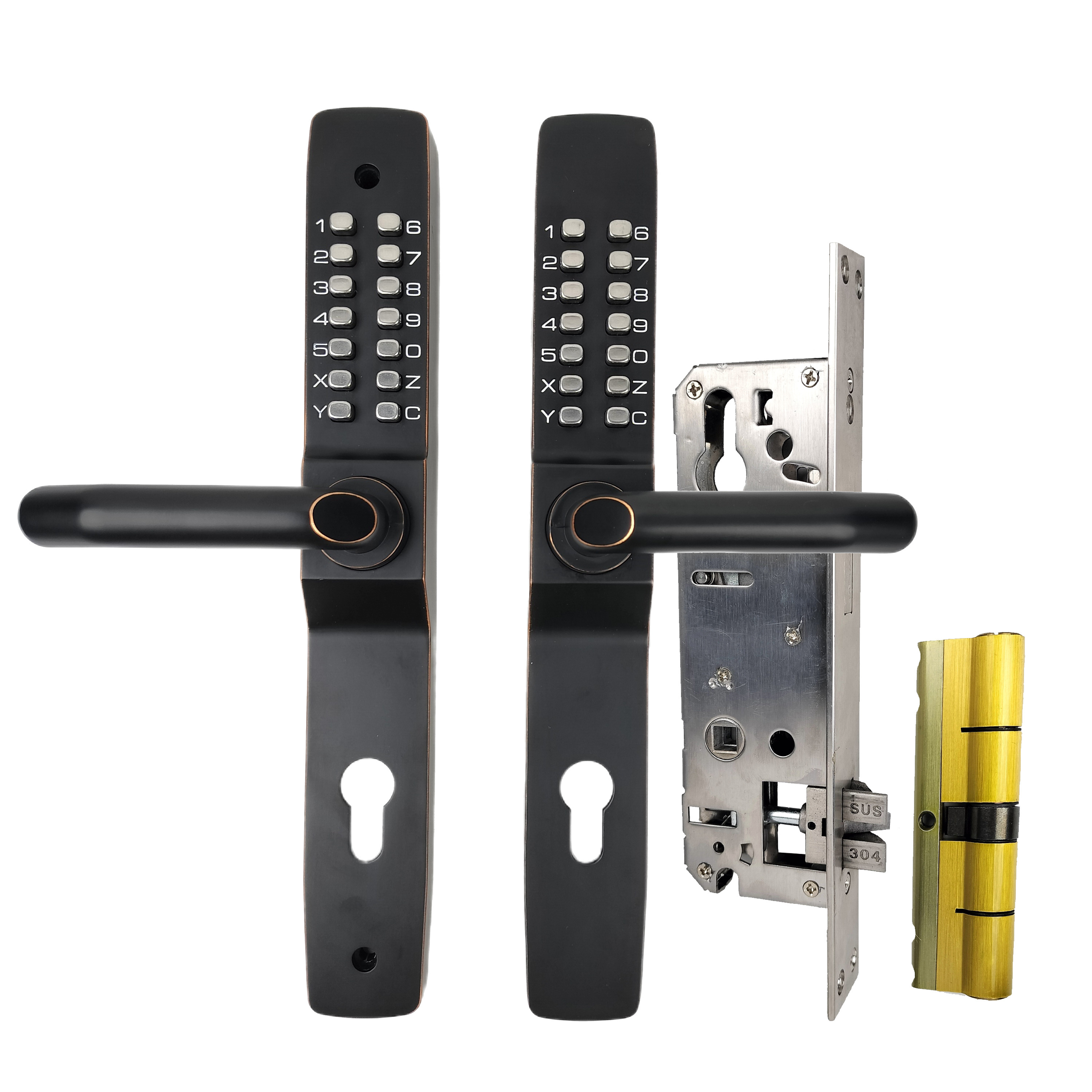 Password lock for Villa Entrance Garden Gate Door Lock Outdoor Waterproof Mechanical keypad Lock