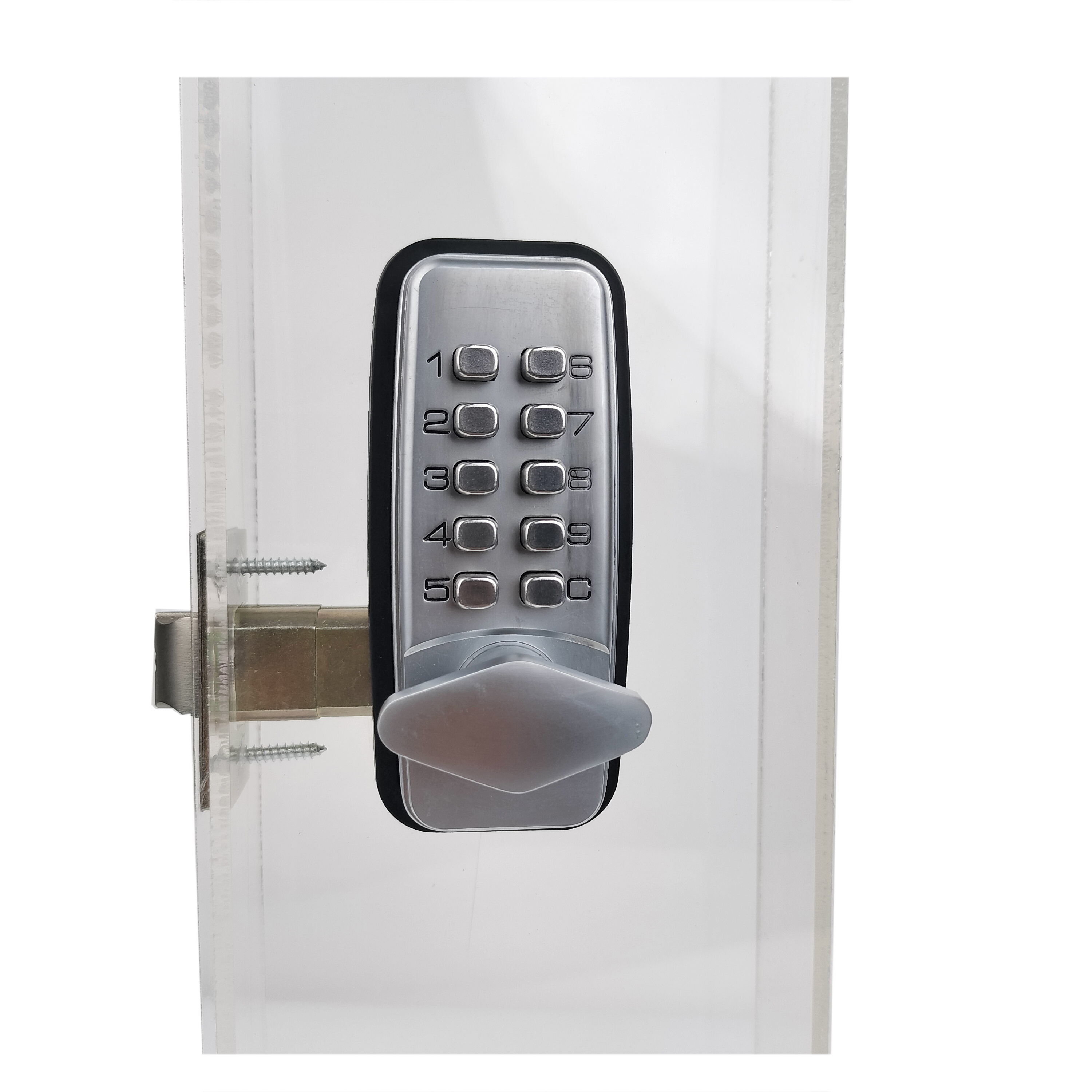 Public Door Lock Keyless 10 Button Keypad Mechanical Combination Lock Machine Equipment lock