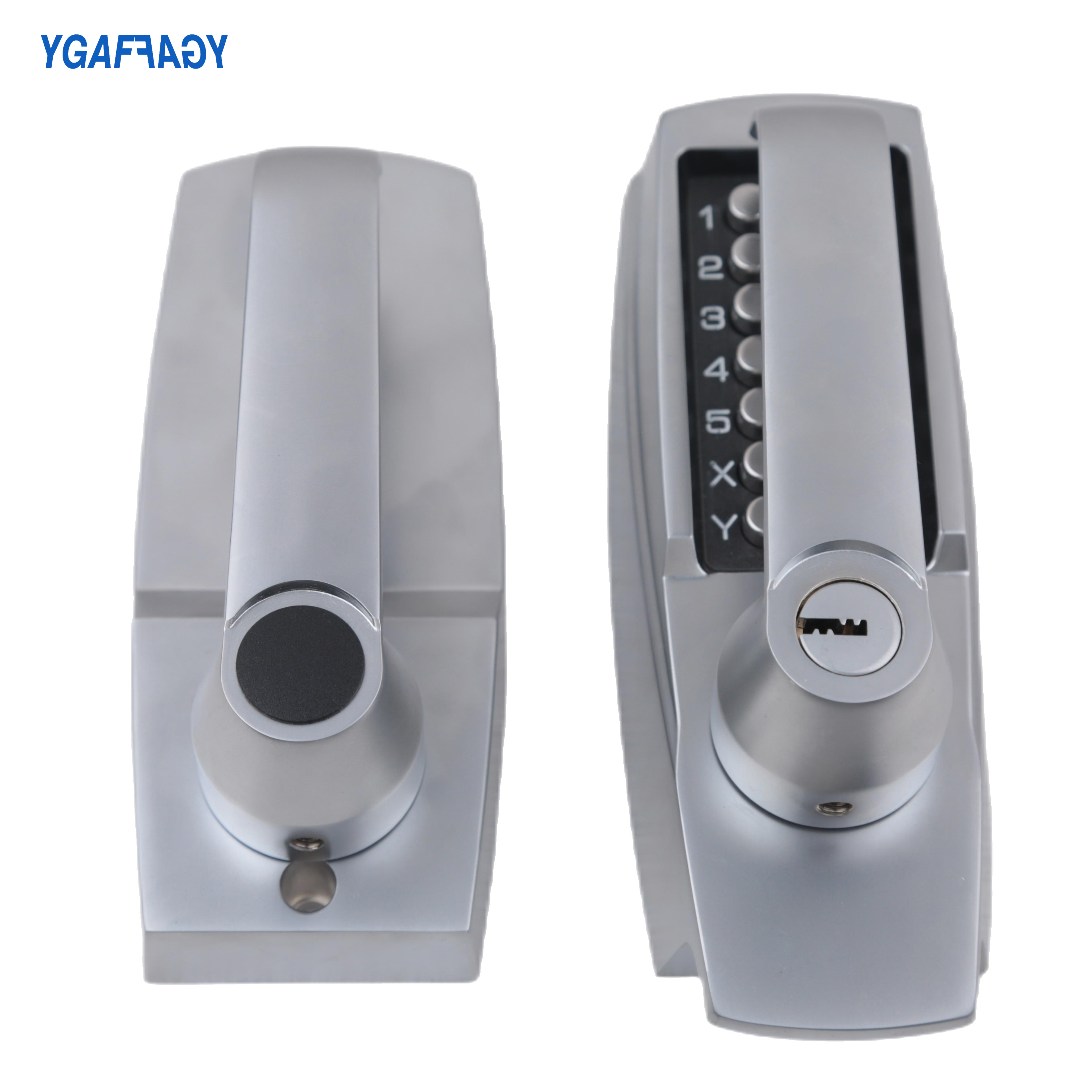 Home Garden Aluminum Door Lock Waterproof Mechanical Push Button Lock Cabinet Combination Lock