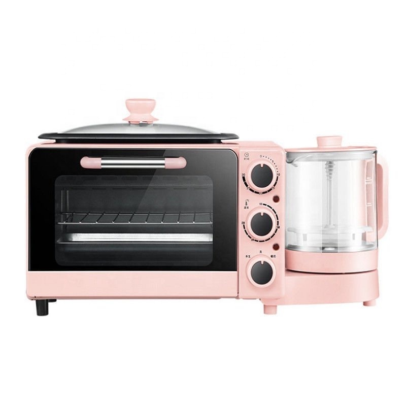 4 in 1  breakfast station pizza oven omelette maker steam oven toaster electric kettle 3 in 1 breakfast maker