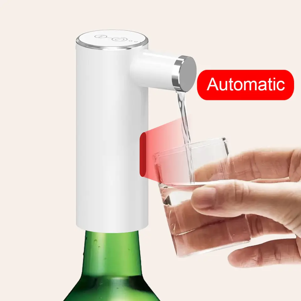 Auto Touchless Automatic Electric Bottle Pump Drink Whiskey Alcohol Shot Wine Liquor Dispenser