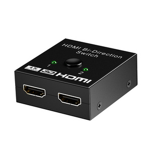 HDMI Switcher 2 in 1 Out HDMI Splitter 2 in 1 Out Supports 4K 3D Bi-Directional HDMI Switch for PS4/PS3 Xbox  HDTV