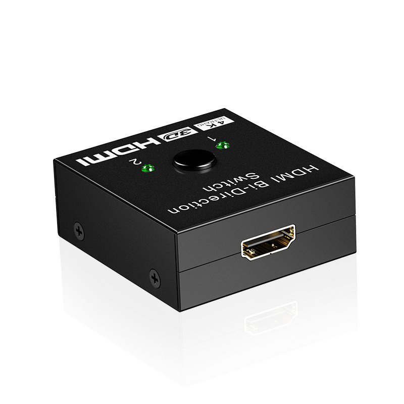 HDMI Switcher 2 in 1 Out HDMI Splitter 2 in 1 Out Supports 4K 3D Bi-Directional HDMI Switch for PS4/PS3 Xbox  HDTV