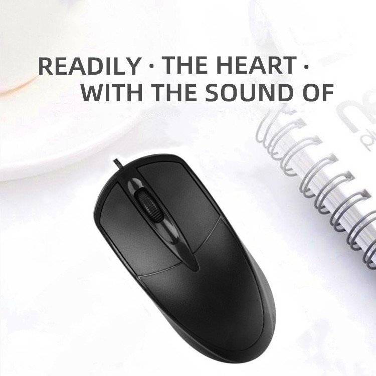 OEM/ODM Wholesale DPI1000 ergonomic standard computer 3D USB wired optical mouse for office home gaming