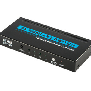 Direct supply 4 Port Hdmi Kvm Switcher video mixer OEM Wireless Remote Hdmi 4k Switcher 3D 4K 30Hz 4 In 1 Out Hdmi Switcher