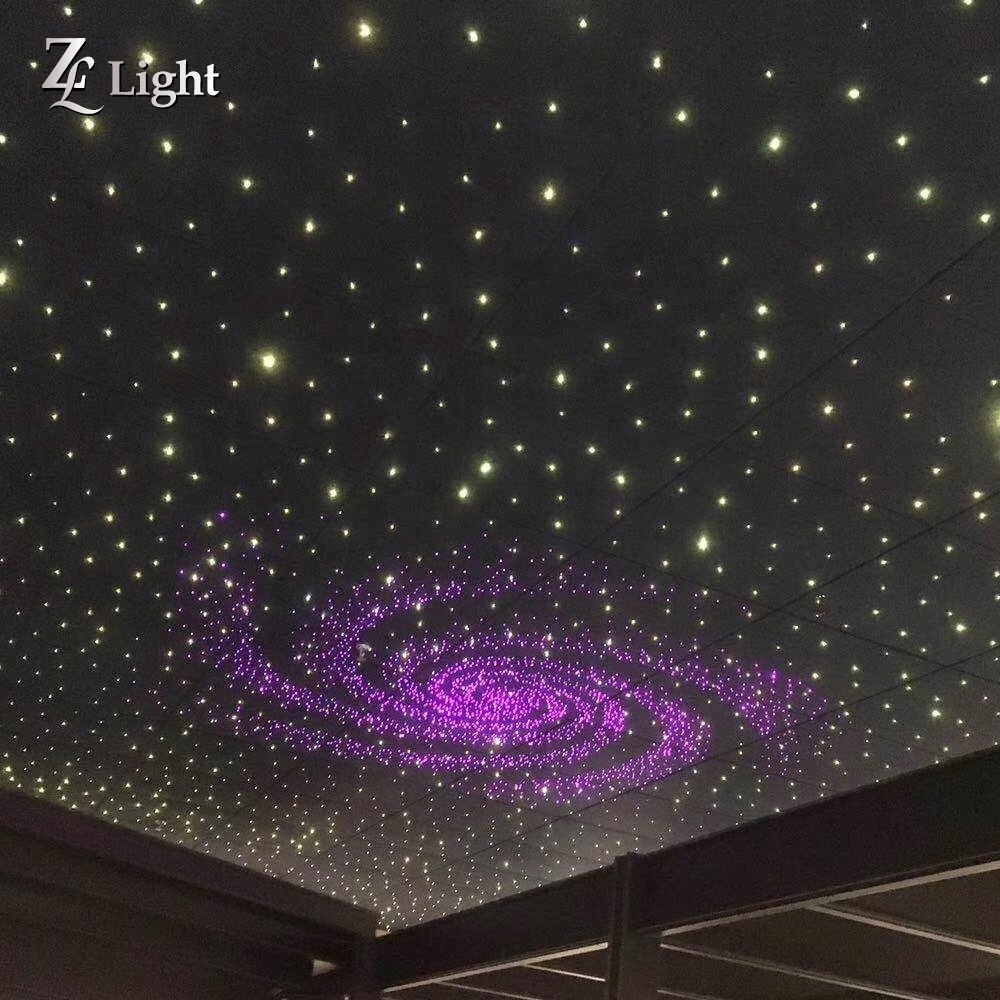 Factory 60x60cm Fiber Optic Star Drop Ceiling False Panel/Tile For Starry Roof