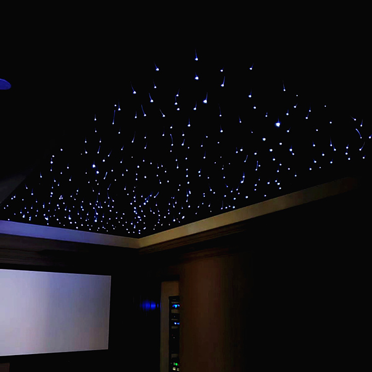 Factory 60x60cm Fiber Optic Star Drop Ceiling False Panel/Tile For Starry Roof