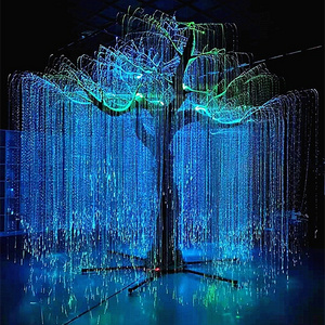 Lamp Glowing Magic Led Light Optical Led Fiber Optic Christmas Tree Night Light For Outdoor