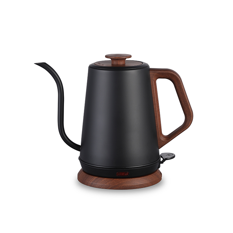 Mechanical coffee kettle. Press type switch, single layer integrated inner liner, safe temperature