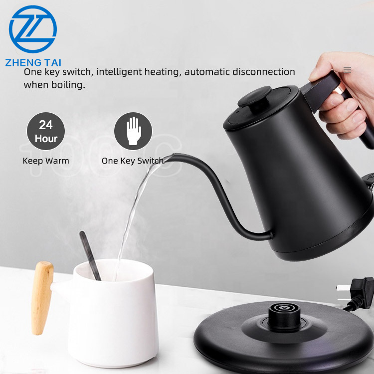 Gooseneck electric kettle can be customized with colors. Portable electric kettle