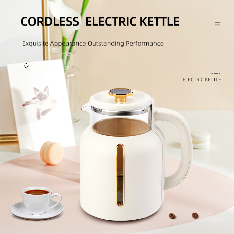 Electric kettle 1.8L. 800w heat-resistant glass food grade material, safe and reliable