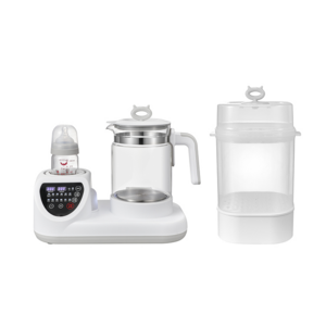 Glass electric kettle 1.2L baby milk boiling set, temperature controlled and insulated