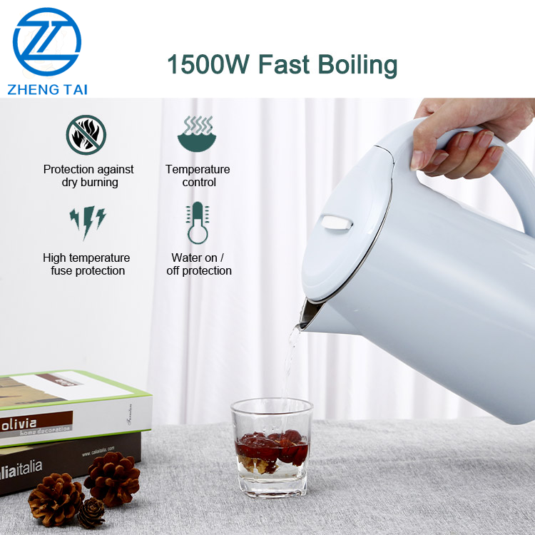 Electric kettle 1.7L. Seamless stainless steel inner liner touch switch