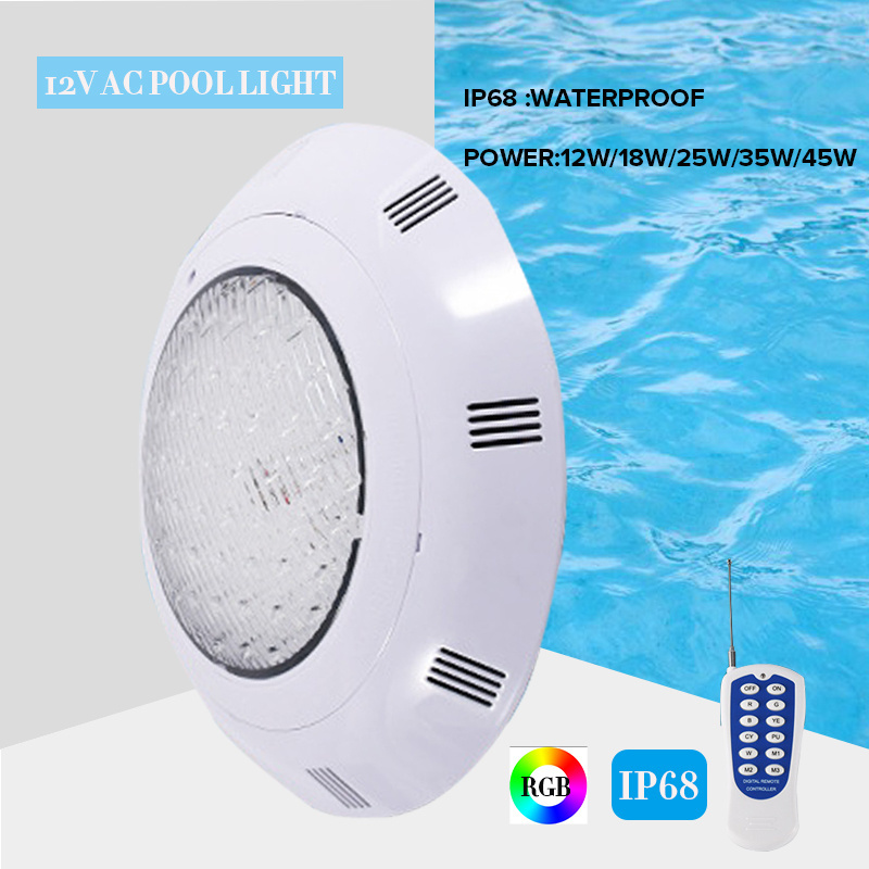 Factory Whole Sale Par56 AC12v 20/25/35/45/54w Underwater Led Outdoor Waterproof IP68 RGB Swimming Pool Light