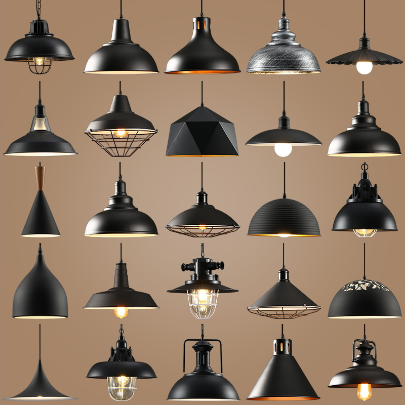 Postmodern Pendant Light Loft Retro Bar Lamp Simple Creative Art Restaurant Hotel Industry Vintage Hanging LED Chandelier