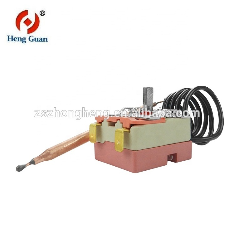 Manual Reset temperature controller Capillary Thermostat  With Copper Tube, geyser water heater  mechanical thermostat