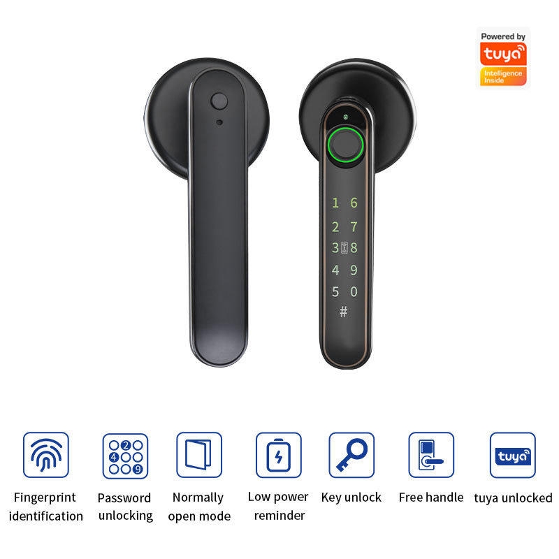 Room Door Lock Digital Tuya Smart locks Extra long Standby OEM/ODM Hotel Door Safety Lock