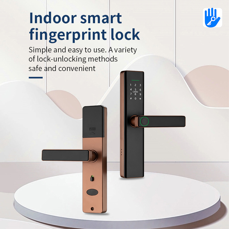 Home hotel smart door lock touch screen waterproof fingerprint lock keyless TT  smart lock