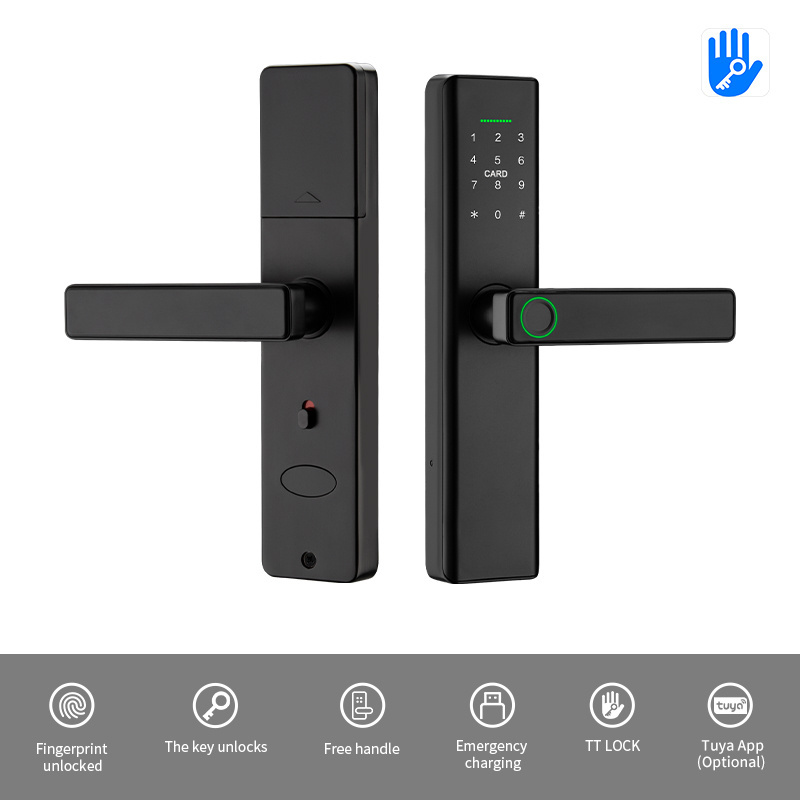 Zhonghua front door lock electronic touch screen waterproof handle digital combination lock intelligent door lock