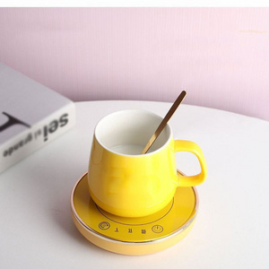 Portable Desktop Intelligent USB Tea Coffee Mug Warmer Cup Stir Thermos Coaster