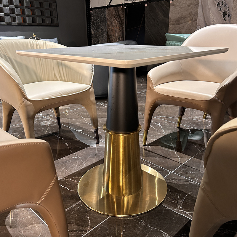 New Trend Cafe Table Set Restaurant Chairs Metal Commercial Restaurant Booths With Tables