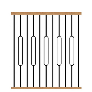 hot sale new design narrow Iron Baluster Wrought Iron Components Spindle Hot Forged Ornamental