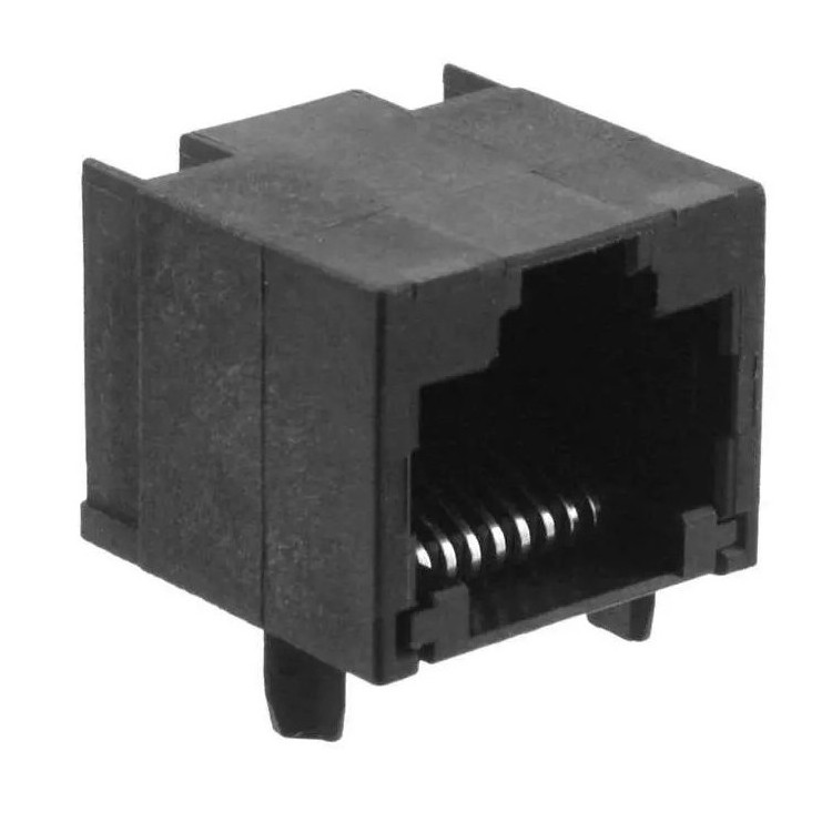 RJE031xxxxx0 6P6C 8P8C Modular Jack RJ45 RJ12 Connector Without Shield With Panel Stop