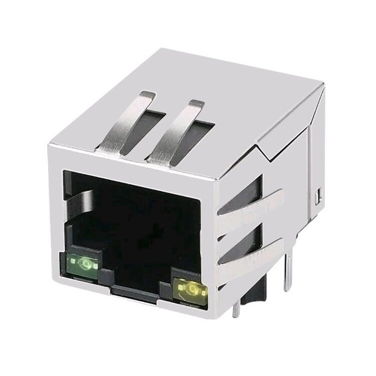 Factory Modular Jack Socket SI-60158-F SI-60110-F for Cat5e Cat6 PCB Magnetic RJ45 Connector SI-60107-F