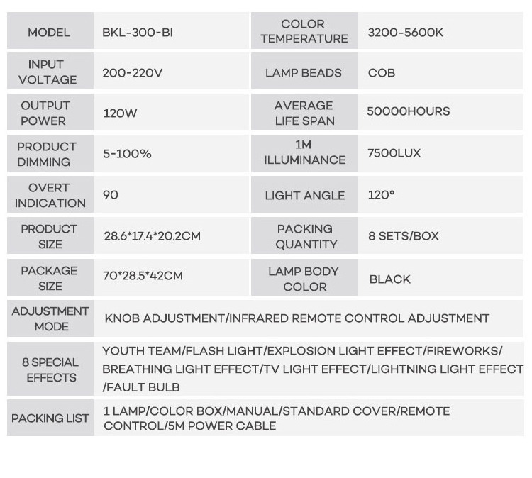 Cob Spotlight Studio Photography Lighting Led Video Light Daylight For Professional Studio Photography