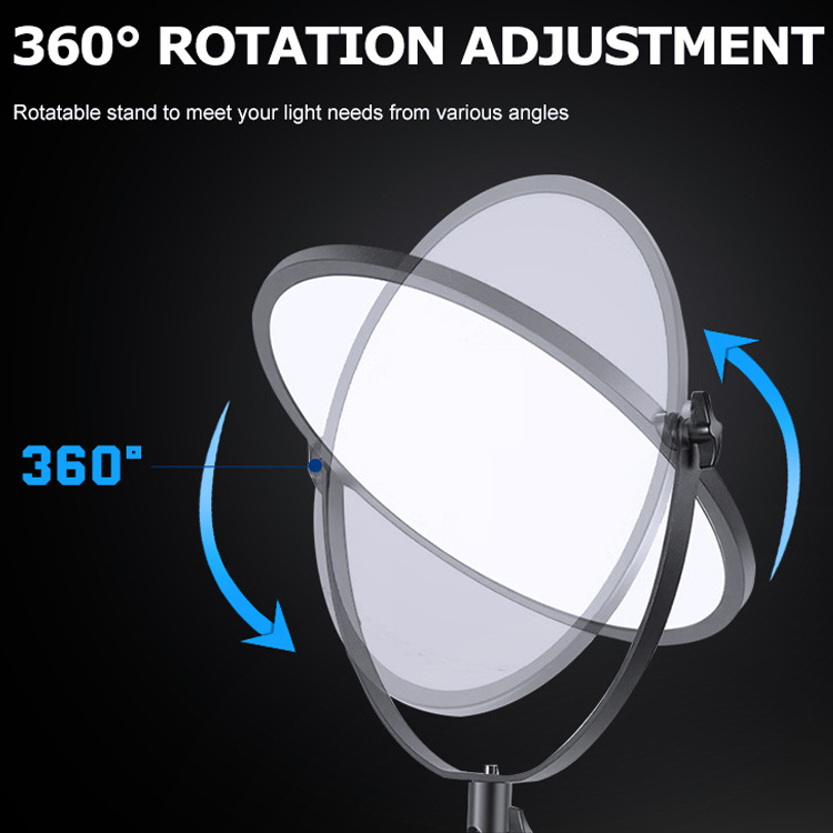 ZSYB Round Shape 60w Portable Professional Photography Lighting Led Panel Video Lights