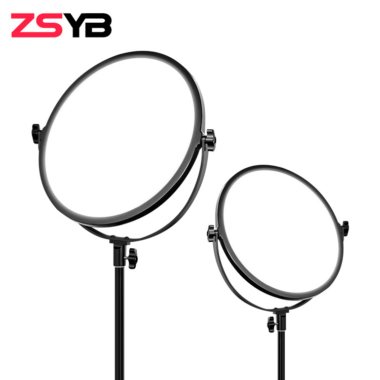 ZSYB Round Shape 60w Portable Professional Photography Lighting Led Panel Video Lights