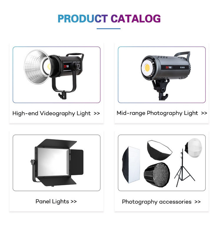 Cob Spotlight Studio Photography Lighting Led Video Light Daylight For Professional Studio Photography