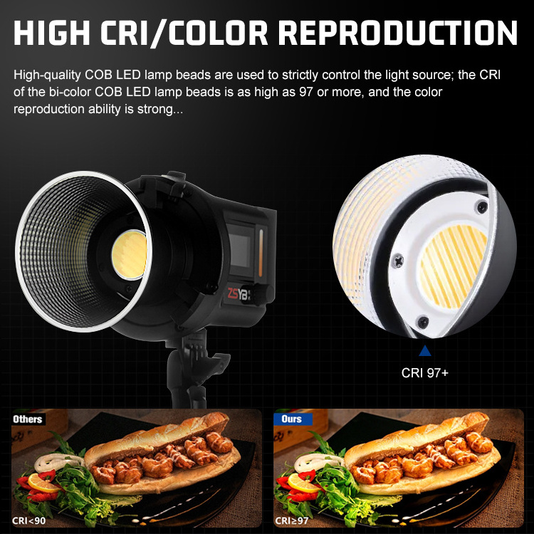 Zsyb Cl-80bi Video Studio Lighting Camera Led Portable Video Light