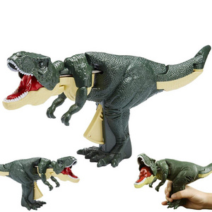 2023 hot selling press dinosaur toy grabber the Tyrannosaurus rex press swing dinosaur sound decompression toy