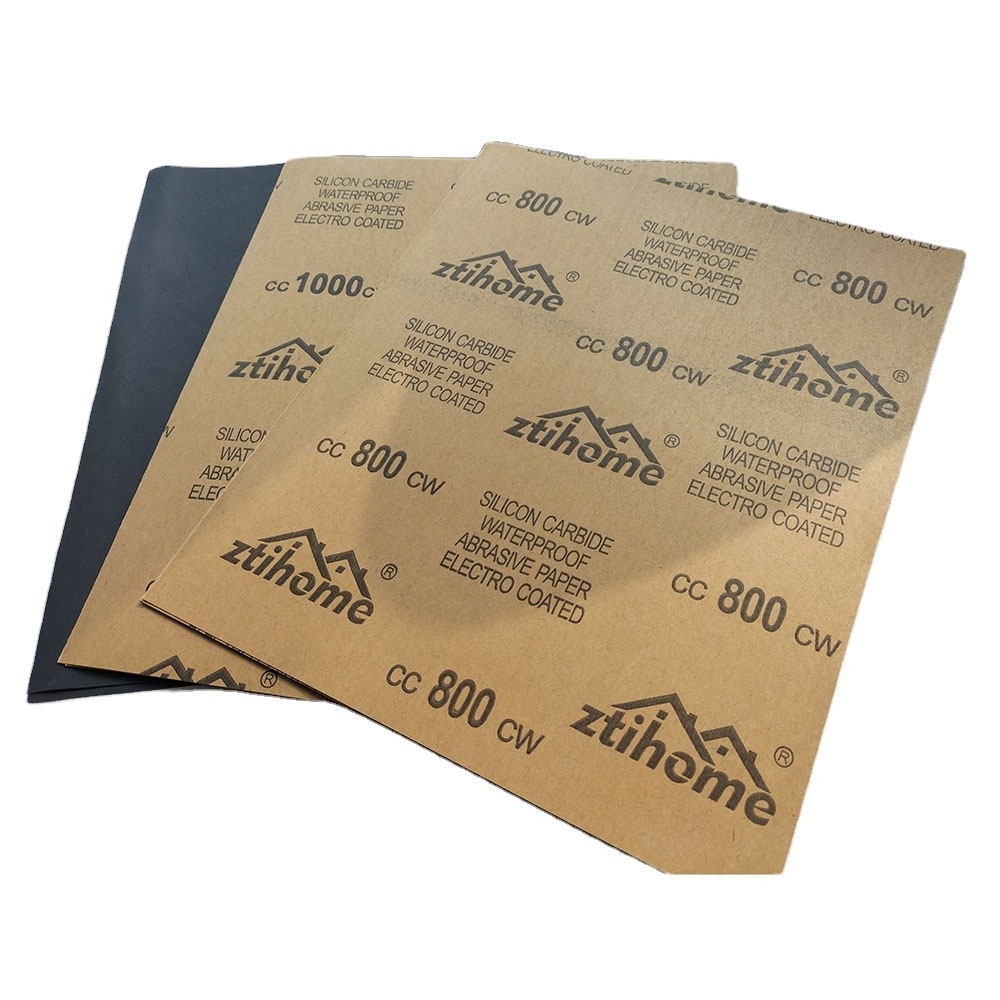 OEM Economic Metal Car Finishing Abrasive C-wt Paper Waterproof Sandpaper Silicon Carbide Kraft Sandpaper