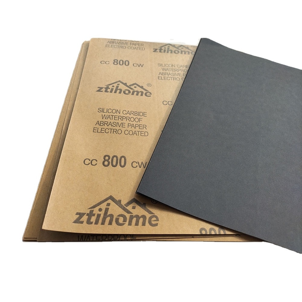 OEM Economic Metal Car Finishing Abrasive C-wt Paper Waterproof Sandpaper Silicon Carbide Kraft Sandpaper