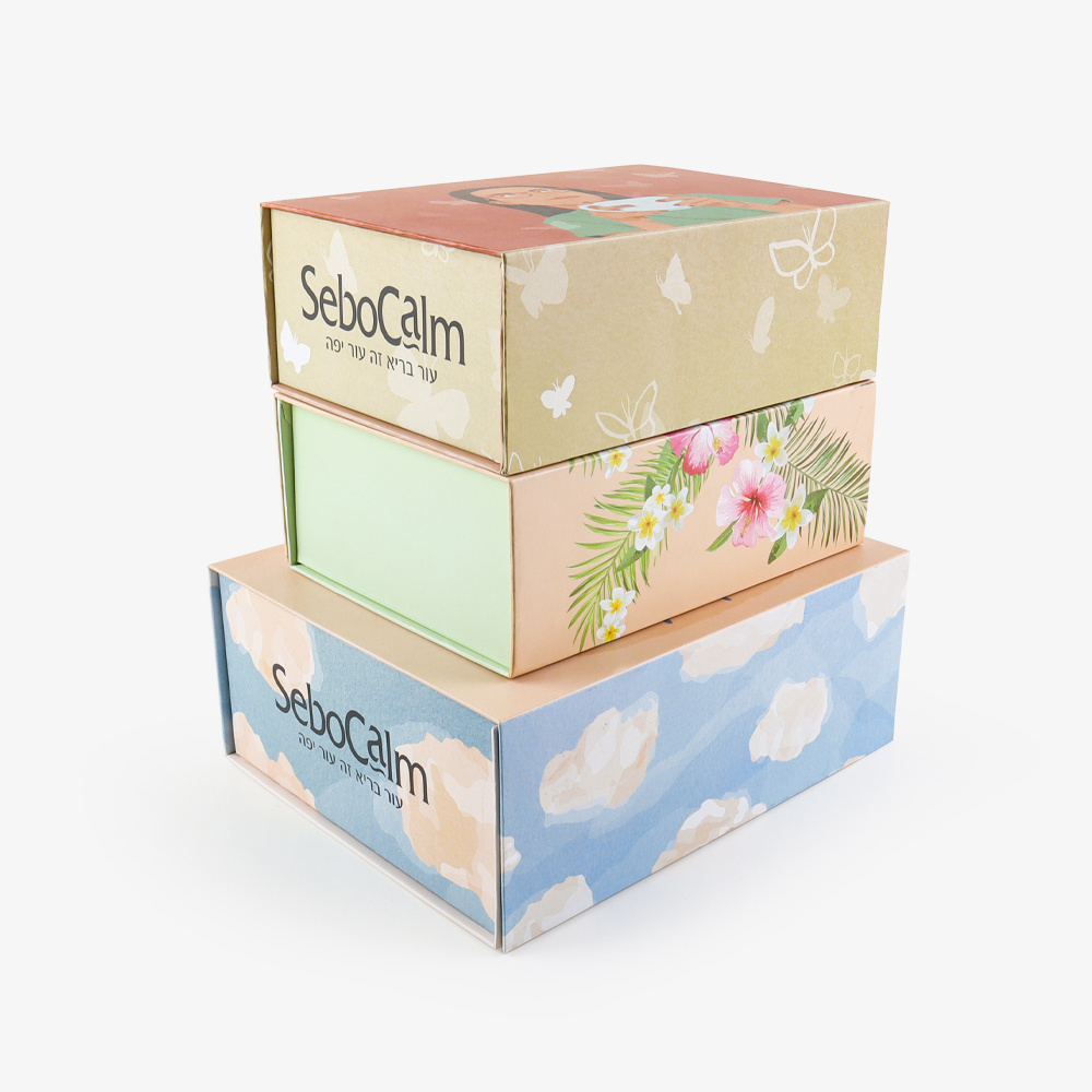 Custom Luxury Pajama/Eye Mask Foldable Collapsible Paper Gift Boxes With Ribbon Magnet