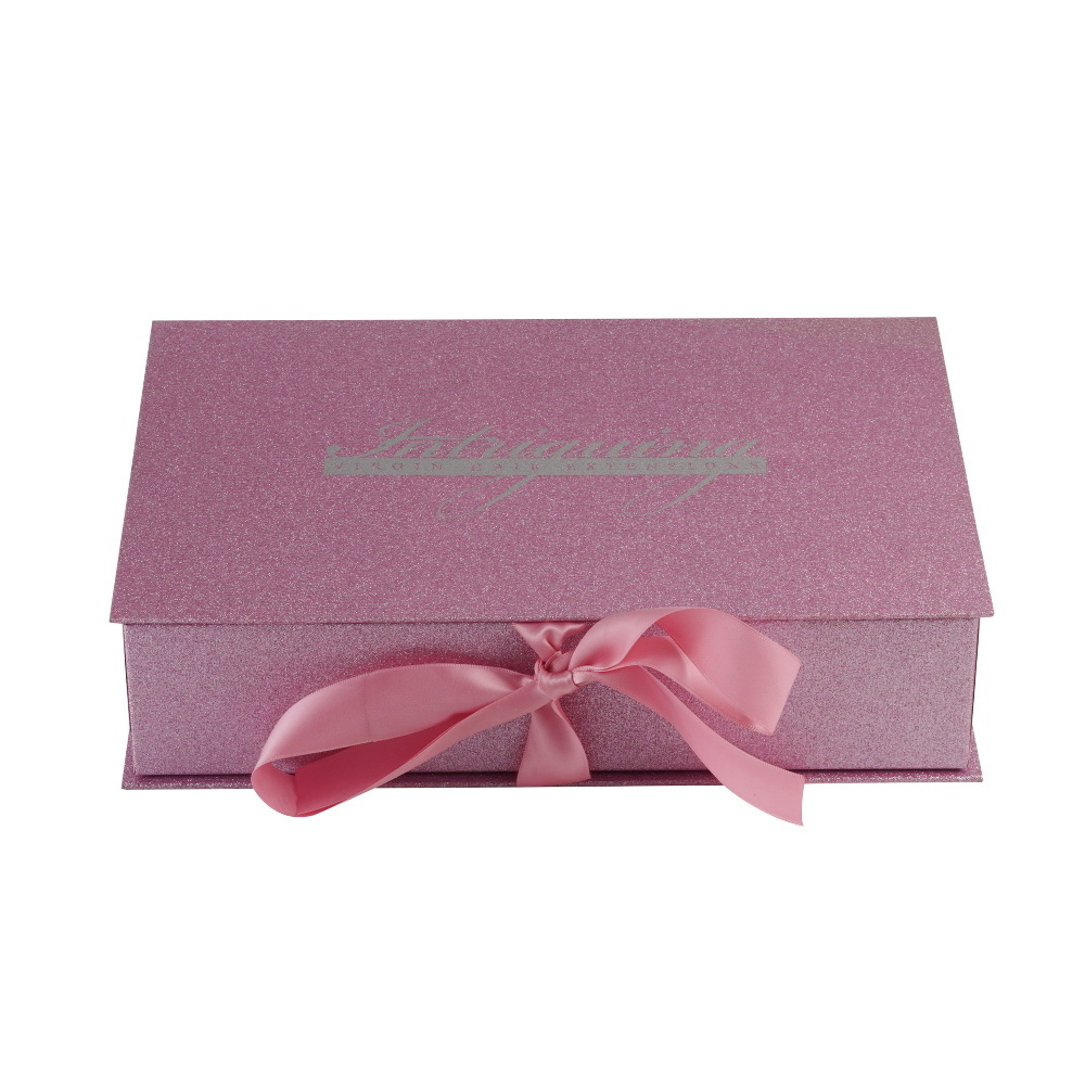 Wholesale Flower Gift Velvet Jewelry Box For Valentine's Day Mother's Day With Ribbon