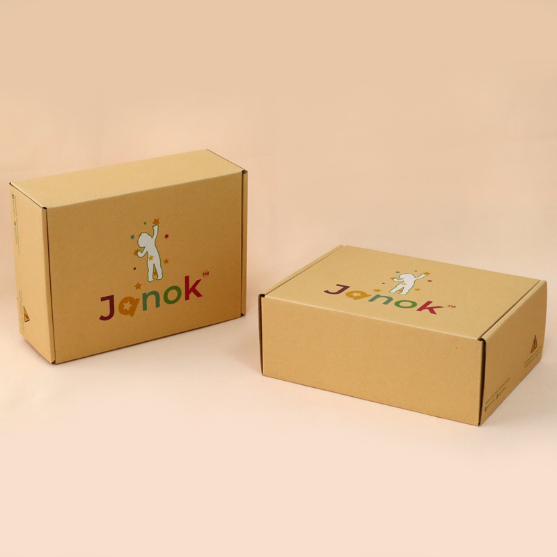 Recycled Wholesaler Custom Made brown kraft corrugated Paper carton Shipping  Folding Packaging Gift Box