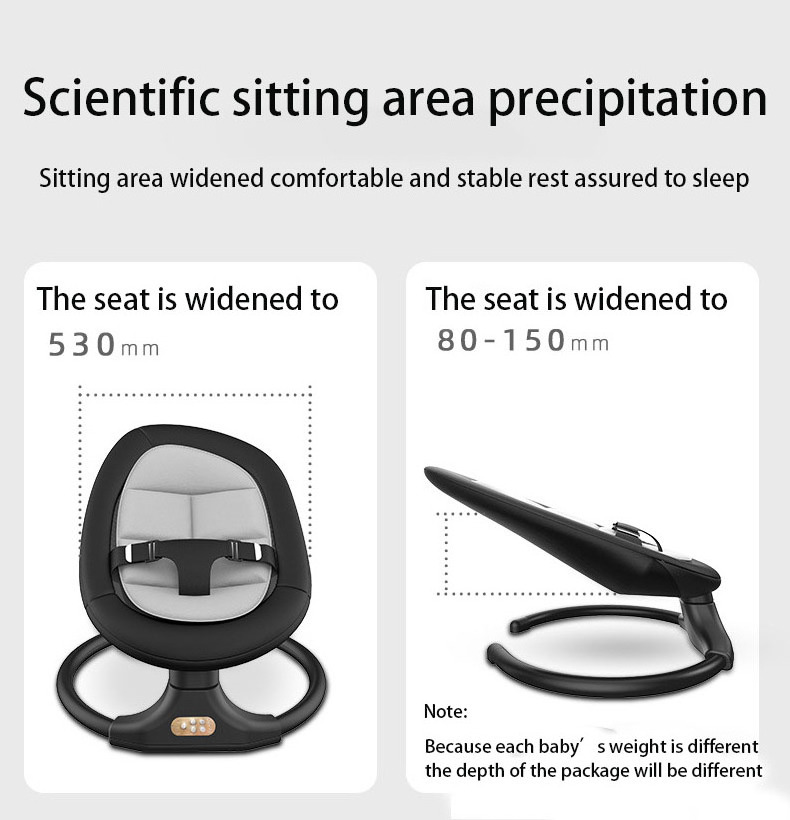 Popular electric rocker for babies to  sleep in the neonatal cradle to play the baby to sleep With 4 configurations