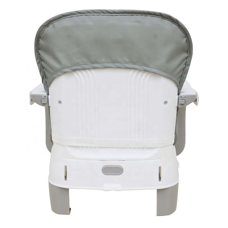 Baby food chair with 5-point harness and portable baby booster seat with height adjustment according to baby's height