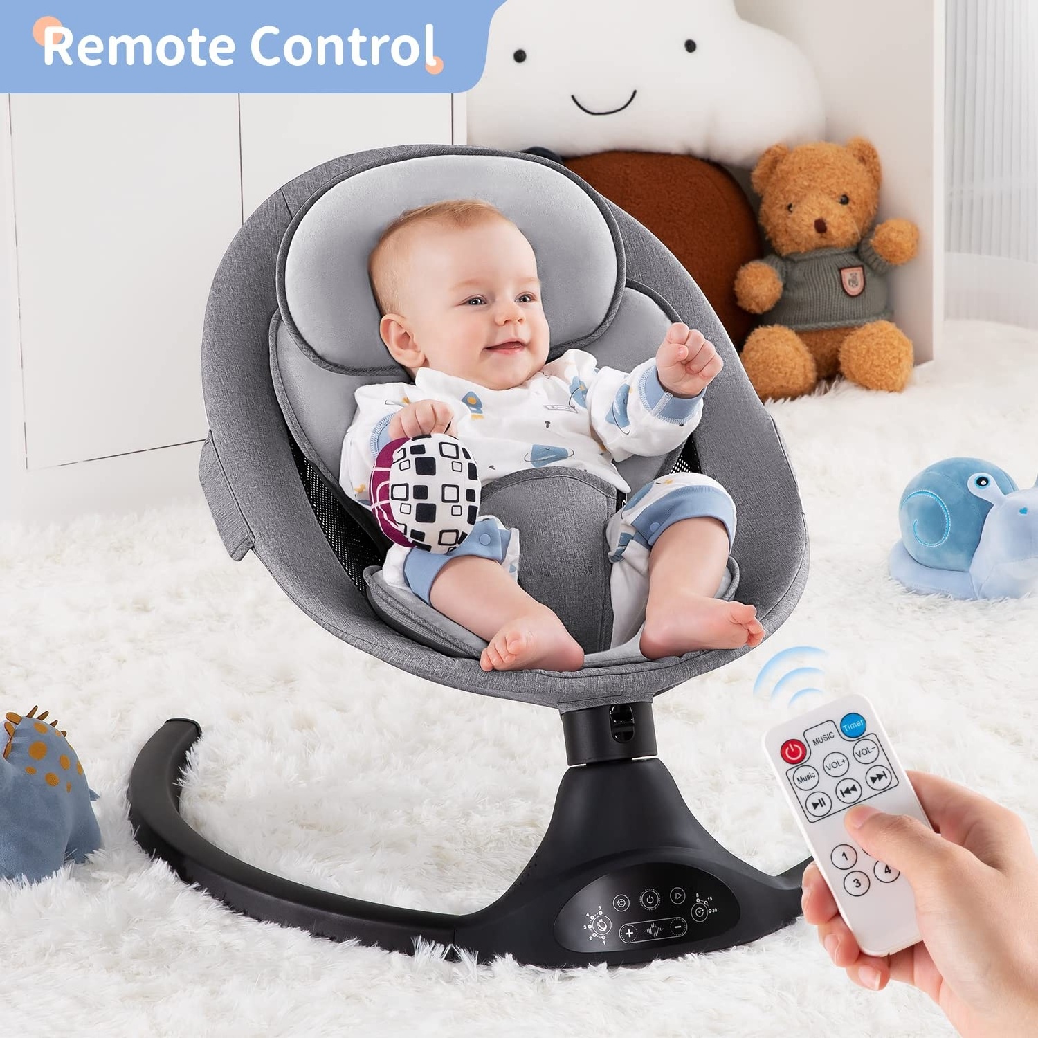 2023 best-selling baby rocking chair folding multi-purpose crib electric cradle and  babi cardle swing baby swing for infants