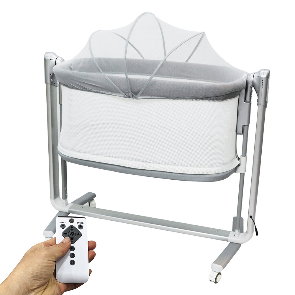 2023 Hot sell in stock new rocking crib electric swing baby cot bed for babies rocking chair cradle bouncer chair baby cribs