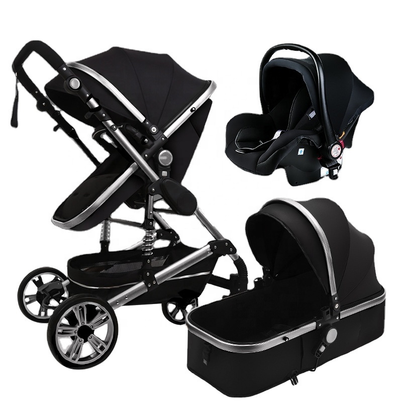 71 In stock Luxury baby car seat and stroller 3-in-1 Foldable and convenient stroller for children & baby strollers for twins